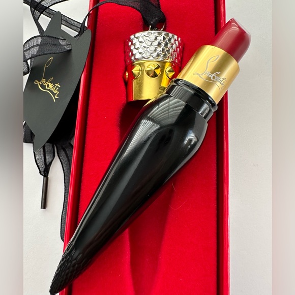 ❤️ CHRISTIAN LOUBOUTIN Lipstick 👠 Rouge Louboutin 001💄PrettyHeel Case💄$100MSR - Picture 4 of 5